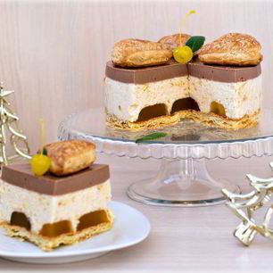 Рецепт Яблочно-шоколадного торт-суфле