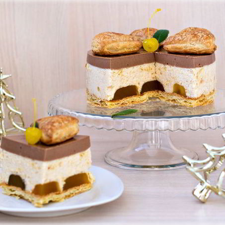 Рецепт Яблочно-шоколадного торт-суфле