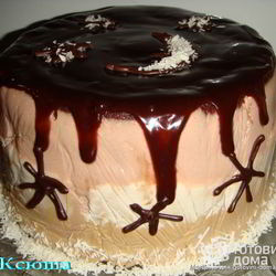 Рецепт Юбилейного торта-суфле Южная ночь