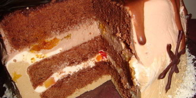 Рецепт юбилейного торта-суфле южная ночь