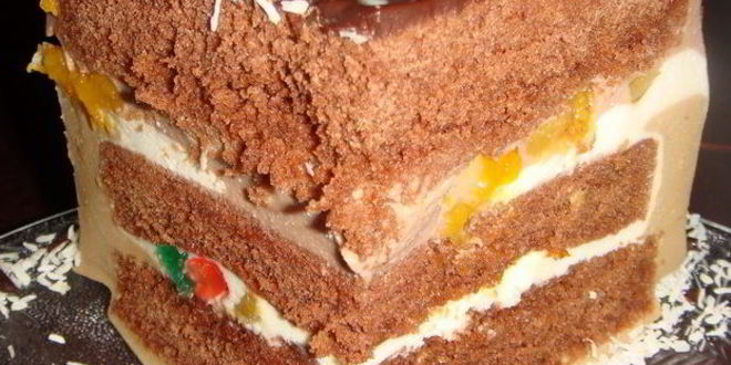 Рецепт юбилейного торта-суфле южная ночь