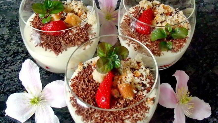 Рецепт клубнично-ванильного тирамису