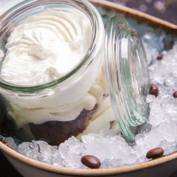 Рецепт Овсяного тирамису с черничным джемом