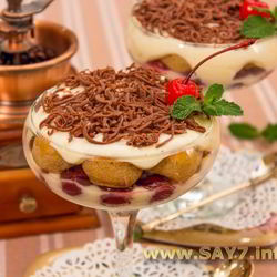 Рецепт Порционного Тирамису с вишней и шоколадом