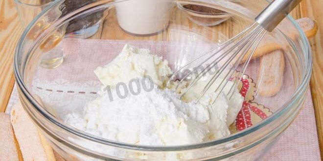 Рецепт тирамису без яиц с маскарпоне