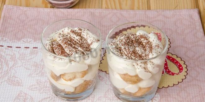 Рецепт тирамису без яиц с маскарпоне