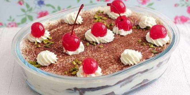 Рецепт тирамису на шоколадном бисквите без яиц