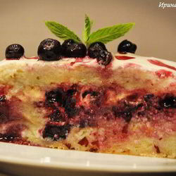 Рецепт Тирамису с голубикой и апельсиновым кремом