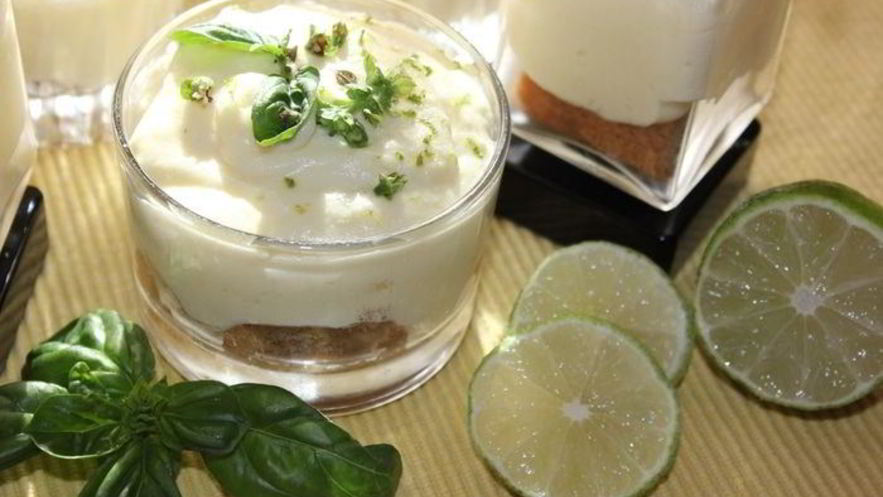 Рецепт тирамису с лаймом и свежим базиликом