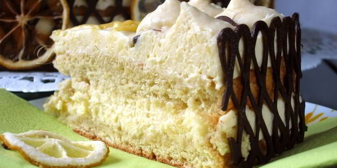 Рецепт торта-десерта лимонного тирамису