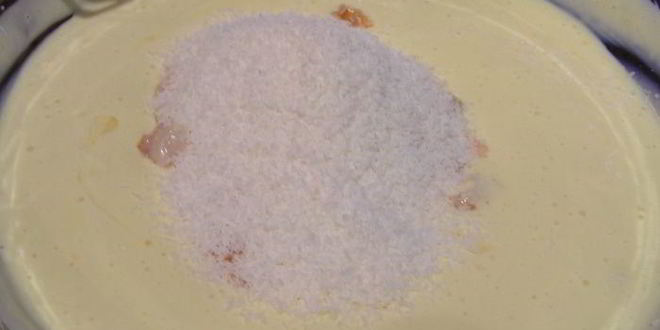 Рецепт экзотического тирамису с личи, ананасом и кокосом