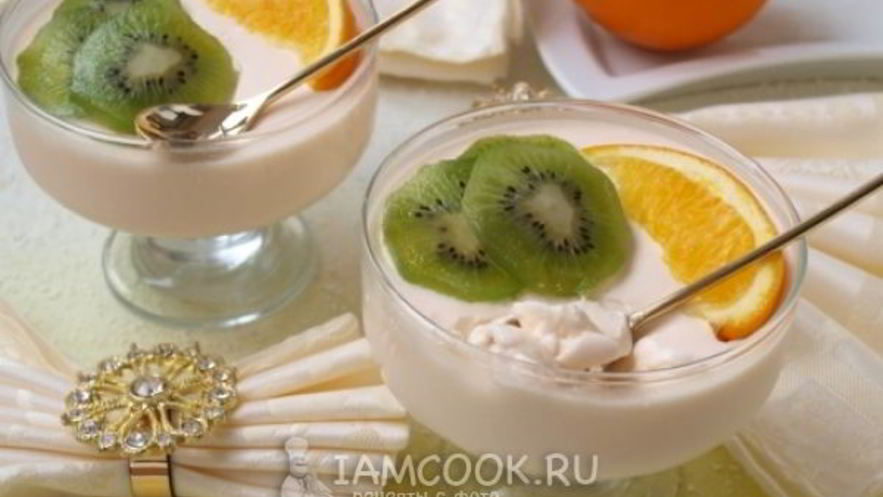 Рецепт воздушного сметанного десерта