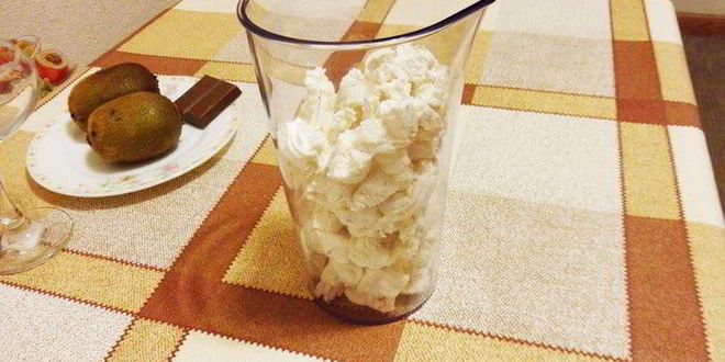 Рецепт фруктов в зефирном креме