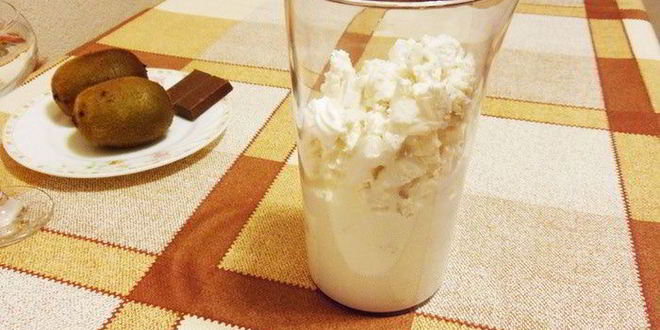 Рецепт фруктов в зефирном креме