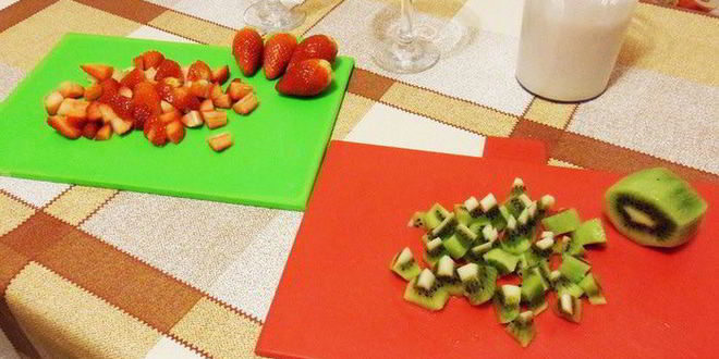 Рецепт фруктов в зефирном креме