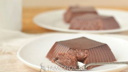 Рецепт Желе из молока и какао