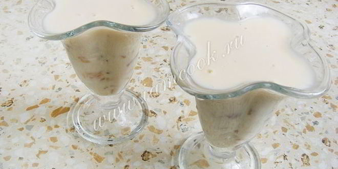 Рецепт желе из ряженки и кураги