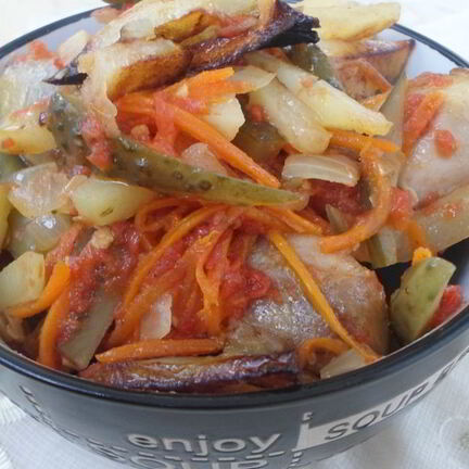 Рецепт Азу из курицы