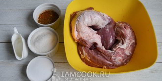 Рецепт бастурмы из свинины