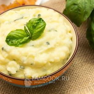 Рецепт Базиликового картофельного пюре