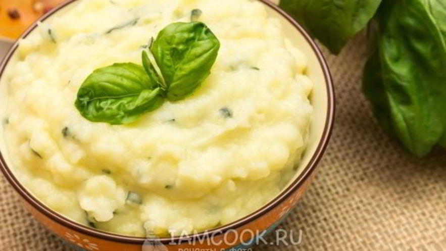 Рецепт базиликового картофельного пюре