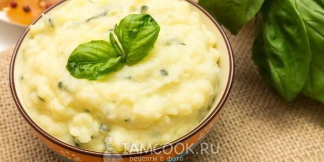 Рецепт базиликового картофельного пюре