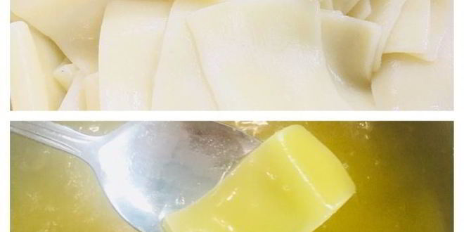 Рецепт бесбармачной лапши с рыбой в соусе песто