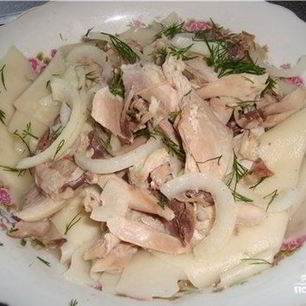 Рецепт Бешбармака из курицы в мультиварке