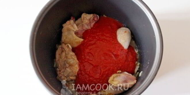 Рецепт чахохбили из курицы в мультиварке
