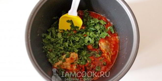 Рецепт чахохбили из курицы в мультиварке