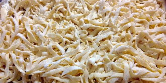 Рецепт домашней лапши на желтках