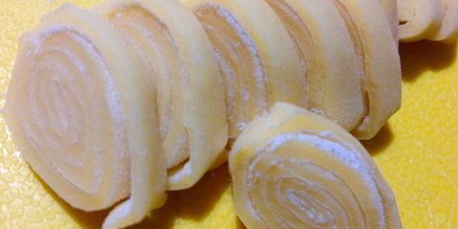 Рецепт домашней лапши на желтках