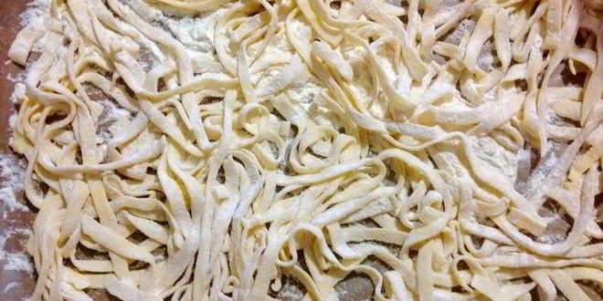 Рецепт домашней лапши на желтках