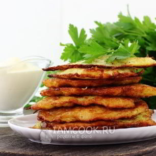 Рецепт Драников из кабачков и картофеля
