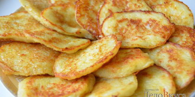 Рецепт драников из картошки с грибным соусом