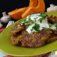 Рецепт Драников из тыквы и картофеля с шампиньонами