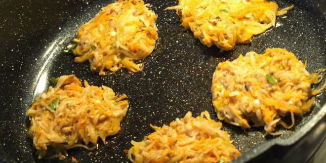 Рецепт драников из тыквы и картофеля с шампиньонами