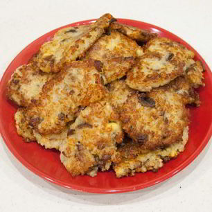 Рецепт Драников с грибами постные