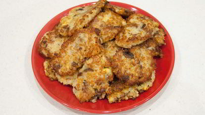 Рецепт Драников с грибами постные