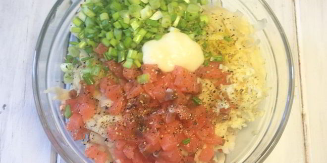 Рецепт драников с лососем