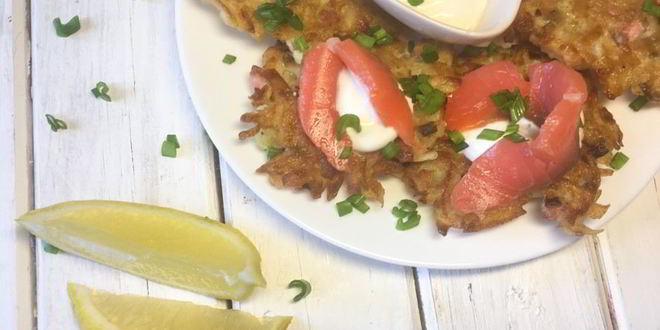 Рецепт драников с лососем