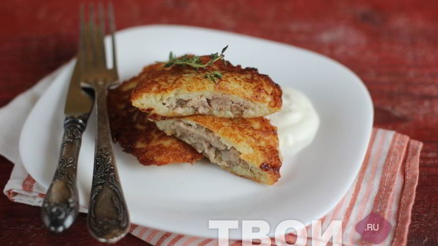 Рецепт драников с мясом