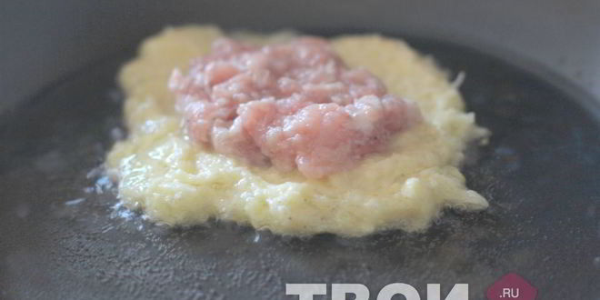 Рецепт драников с мясом