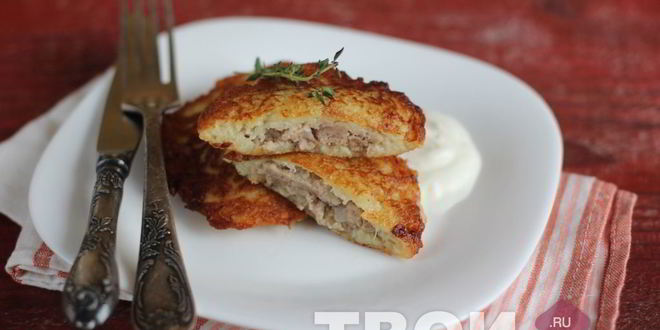 Рецепт драников с мясом