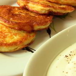 Рецепт Драников с начинкой из творога