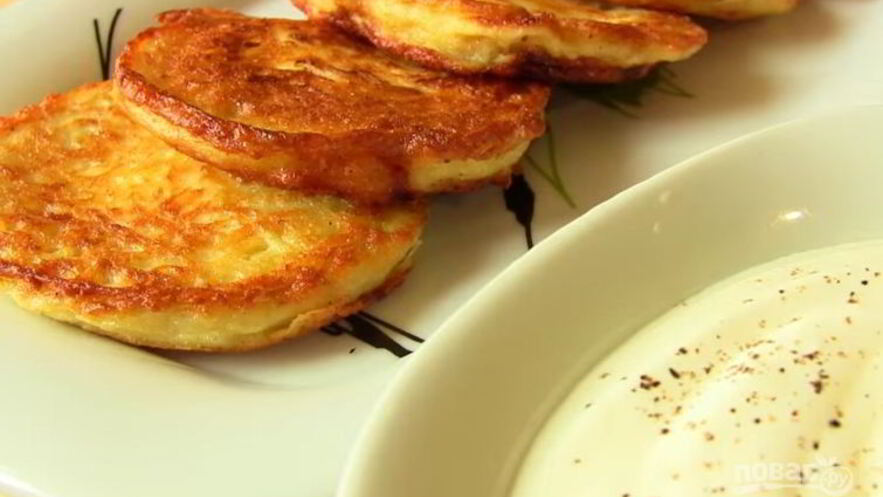 Рецепт драников с начинкой из творога