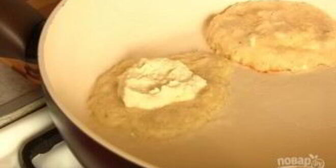 Рецепт драников с начинкой из творога