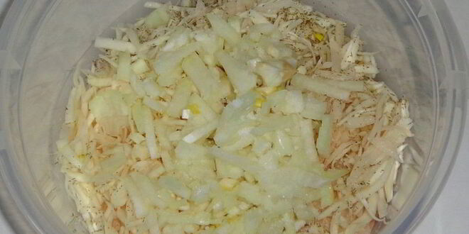 Рецепт картофельных драников с капустой