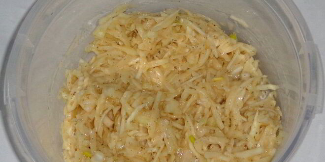 Рецепт картофельных драников с капустой