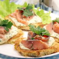 Рецепт Картофельных драников с лососем